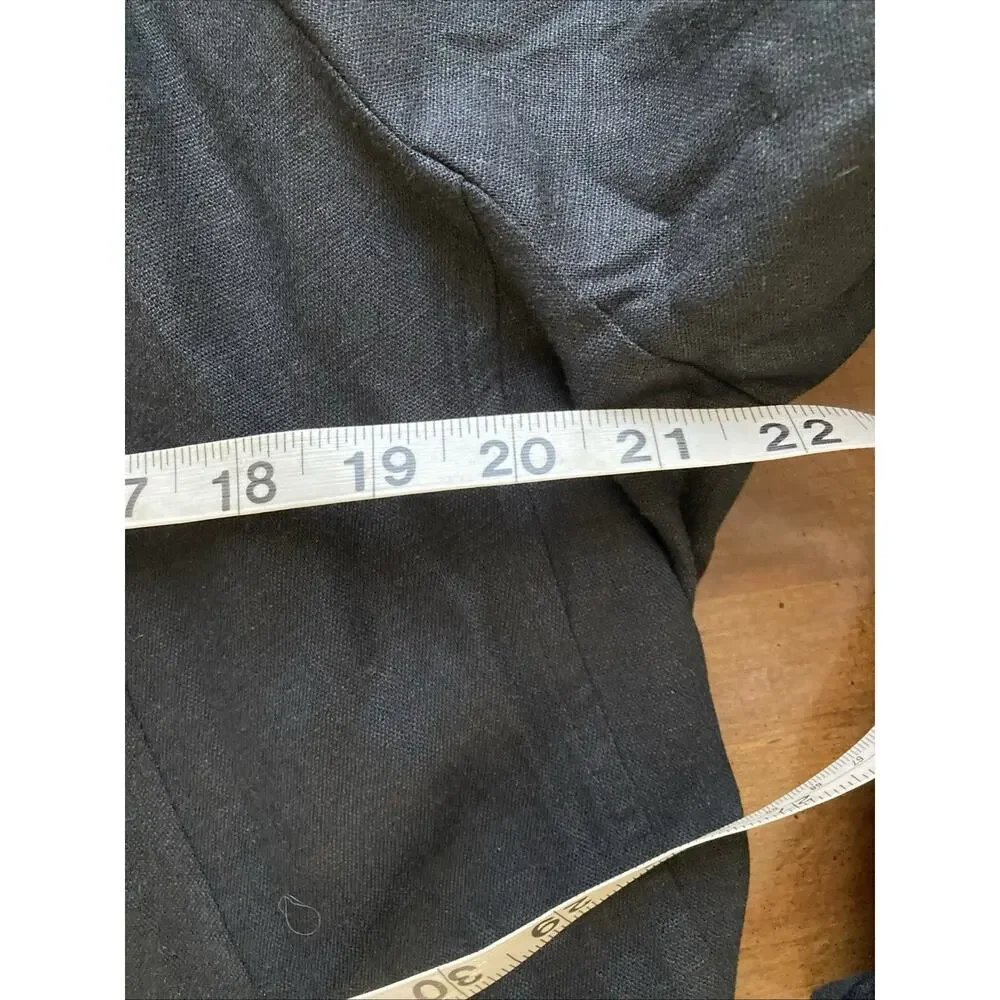 Soft Surroundings Women's Alicante Linen Blend Topper Sz L New Black cardigan 89